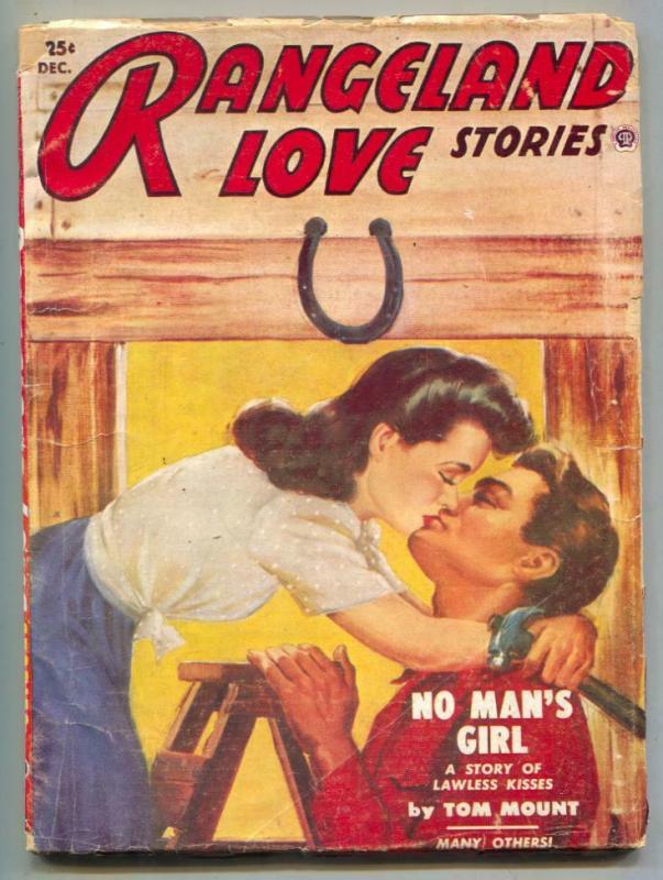 Rangeland Love Stories Pulp December 1953- No Man's Girl