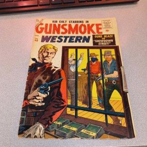 Gunsmoke Western #40 atlas comics silver age 1957 kid colt John Severin two gun