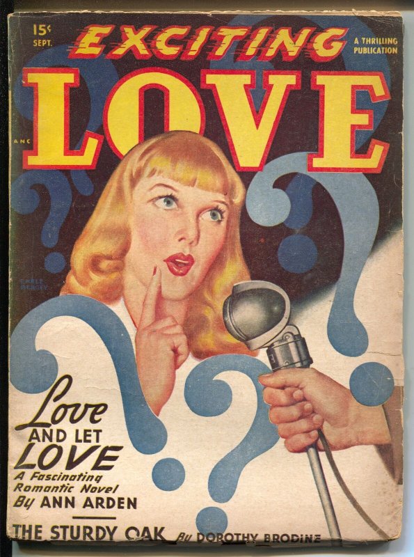 Exciting Love 9/1948-Thrilling-pulp romance-Ann Alden-Nita Nolan-VG