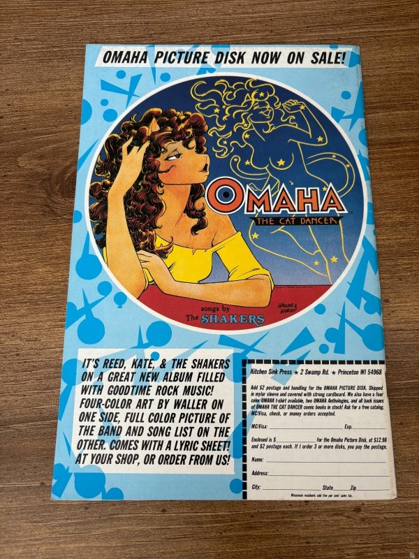 Omaha # 9 VF/NM Kitchen Sink Comix Comic Book 16 J377