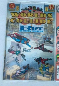 WORLDS COLLIDE #1+SUPER POWERS #3 2PC LOT (NM) POLY-SEALED!! 1986-94