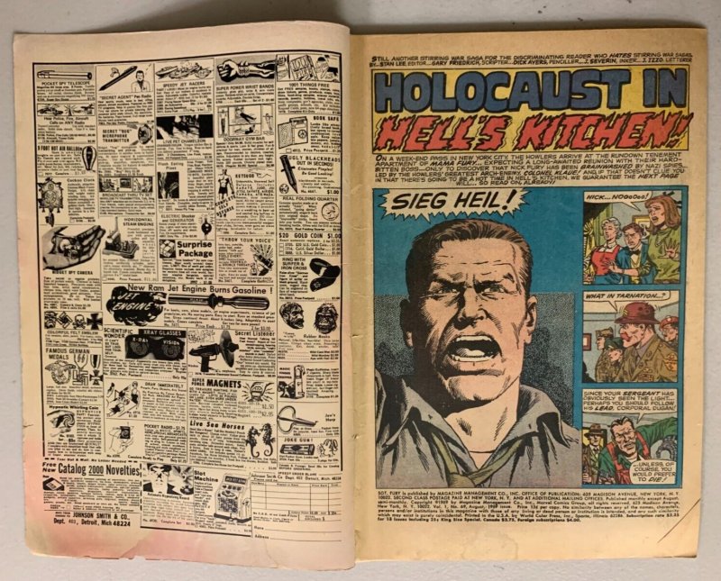 Sgt. Fury Howling Commandos #69 Marvel (3.5 VG-) on leave in New York (1969)