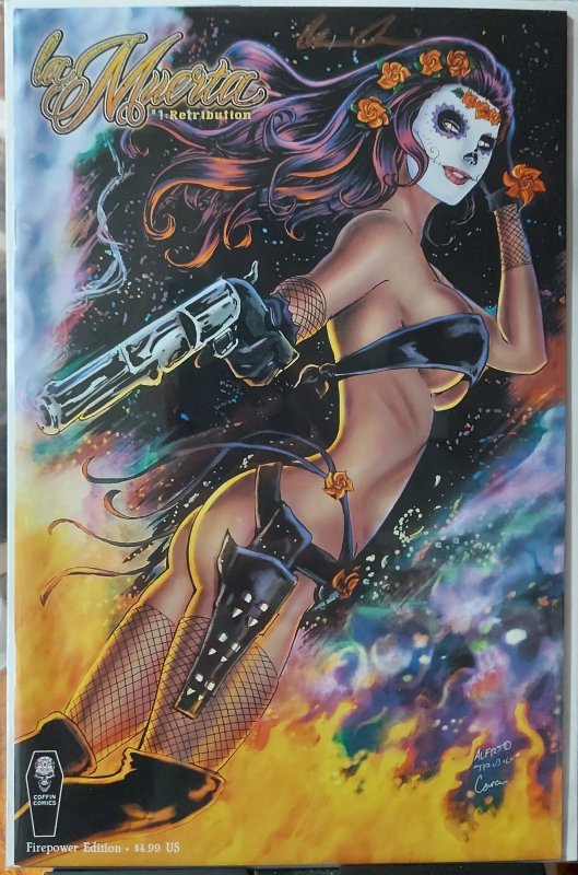 La Muerta #1 NM Retribution Firepower Edition by Brian Pulido with COA