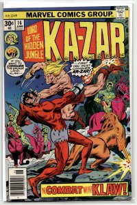 Ka-Zar #16 (1976) Ka-Zar