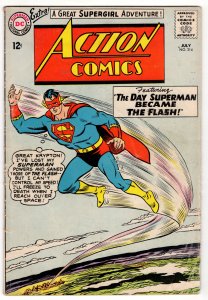 ACTION COMICS #314 The Day Superman Became The Flash! Silver Age DC