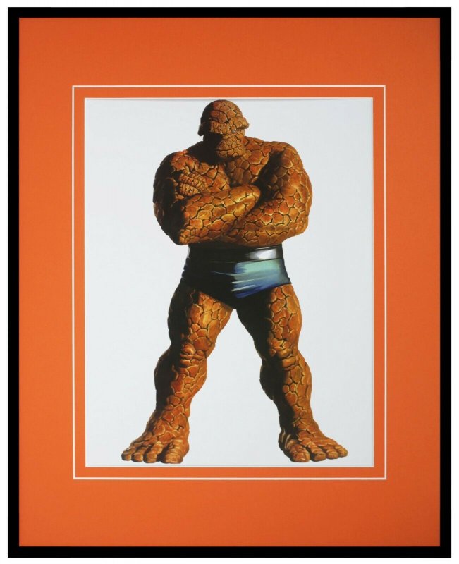 The Thing Framed 16x20 Alex Ross Official Marvel Poster Display Fantastic Four