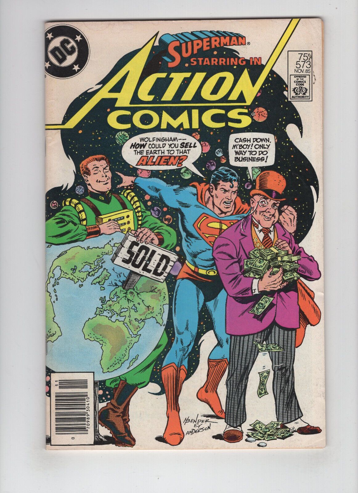 Action Comics 573 (DC Comics 1985) Low Grade Comic Books Copper Age, DC Comics, Superman