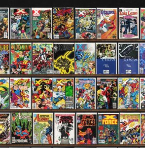 Huge Lot 150+ Comics with Excalibur, X-Force, X-Factor, Action Comics & More!