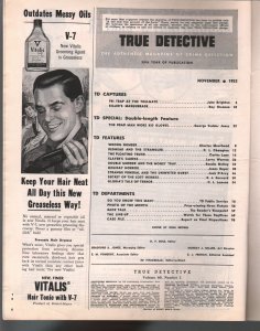 True Detective 11/1953-MacFadden-Good Girl Art-DL Cahmpion-pulp crime-FN