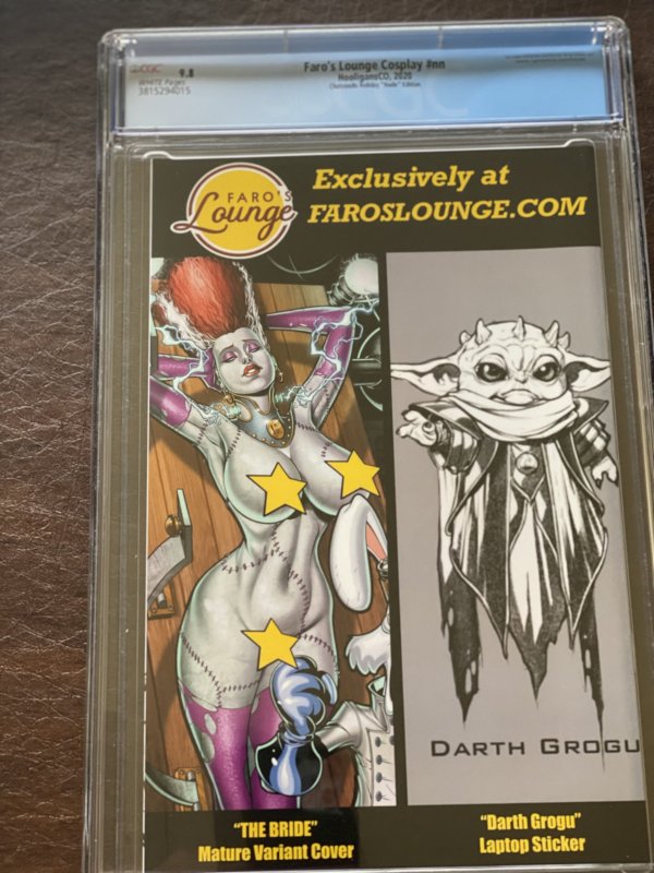 Faro's Lounge Cosplay, Chatzoudis Holiday Nude Edition, CGC 9.8