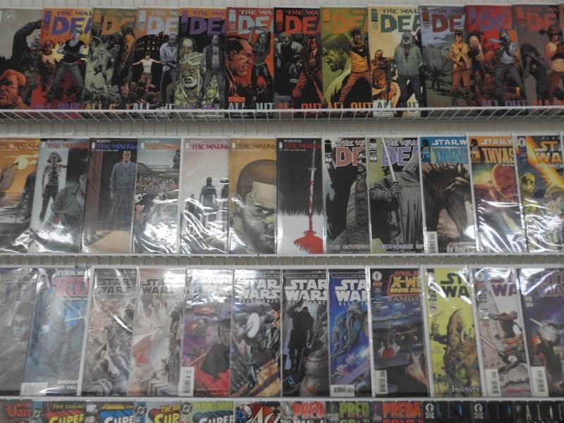 Huge Lot 150+ Comics W/ Walking Dead, Star Wars, Predator+ Avg VF Condition!