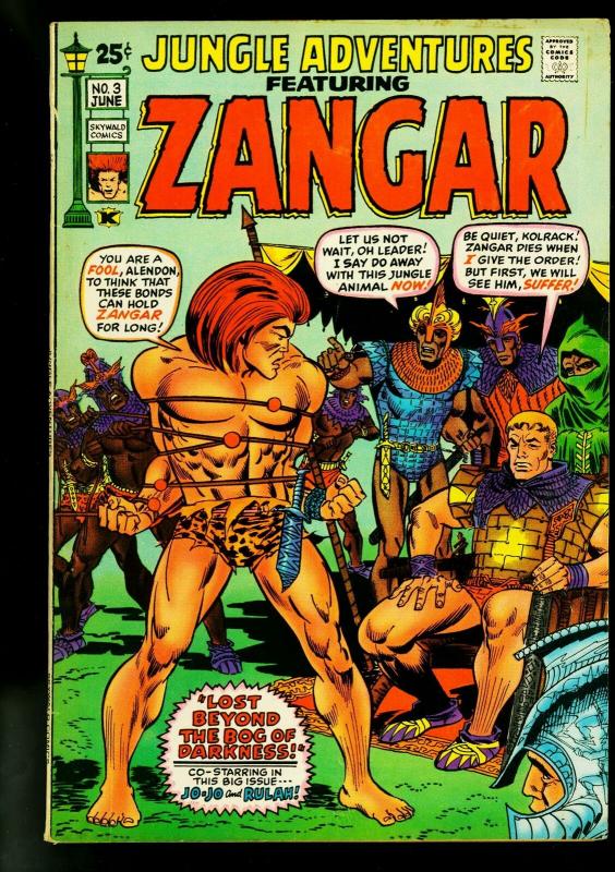 Jungle Adventures #3 1971- Jo-Jo- Rulah- Zangar- Giant issue- FN