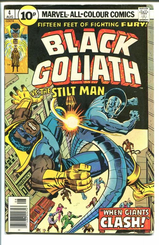 BLACK GOLIATH #4-1976-US EDITION-BRITISH-UK COVER PRICE- vg+