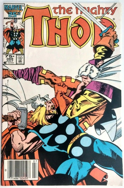 The Mighty Thor #369,, NEWSSTAND EDITION