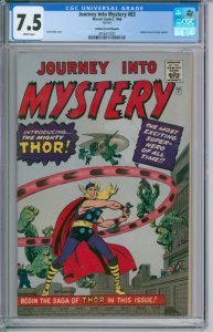 Journey Into Mystery #83 Golden Record Reprint CGC 7.5 with Record 1966 Marvel