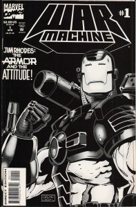 War Machine #1 Newsstand Cover (1994) War Machine