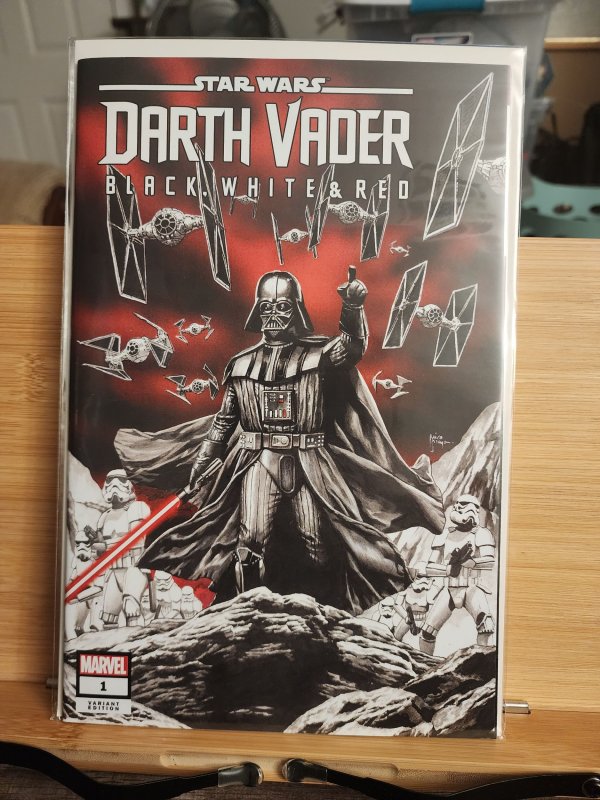 STAR WARS DARTH VADER BLACK WHITE AND RED #1 MICO SUAYAN EXCLUSIVE COVER SIGNED BY HAYDEN CHRISTENSEN & MICO SUAYAN CGC 9.2 (IN STOCK) C61 main image 0