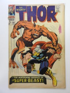 Thor #135 (1966) GD+ Condition! ink front cover