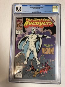 West Coast Avengers (1989) # 45 (CGC 9.8 WP) 1st App White Vision Disney+