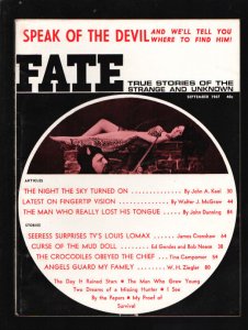 Fate 9/1967-Clark-Torture cover-Man Who Lost His Tongue-Mystic occult pulp ...