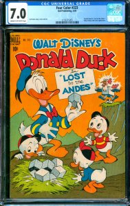 Four Color #223 Dell 1949 CGC 7.0 Carl Barks Story, Cover and Art 