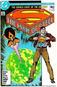 THE MAN OF STEEL #1 - 6 (1986) 8.5 VF+  Big S Reboot Mini-Series by John Byrne