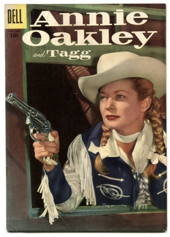 Annie Oakley and Tagg #7 1956- Dell Western- Photo cover FN