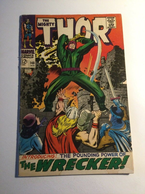 Thor 148 Very good vg 4.0 water damage Marvel