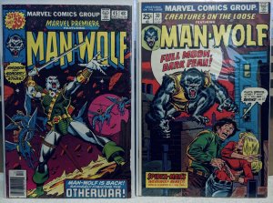 Creatures on the Loose #30 (1974) and Marvel Premiere #45. MAN WOLF KEYS