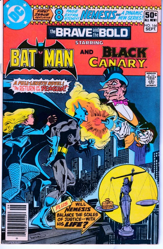 Brave and The Bold#166 1st app.of Suicide Squad's Nemesis! Black Canary!Penguin!