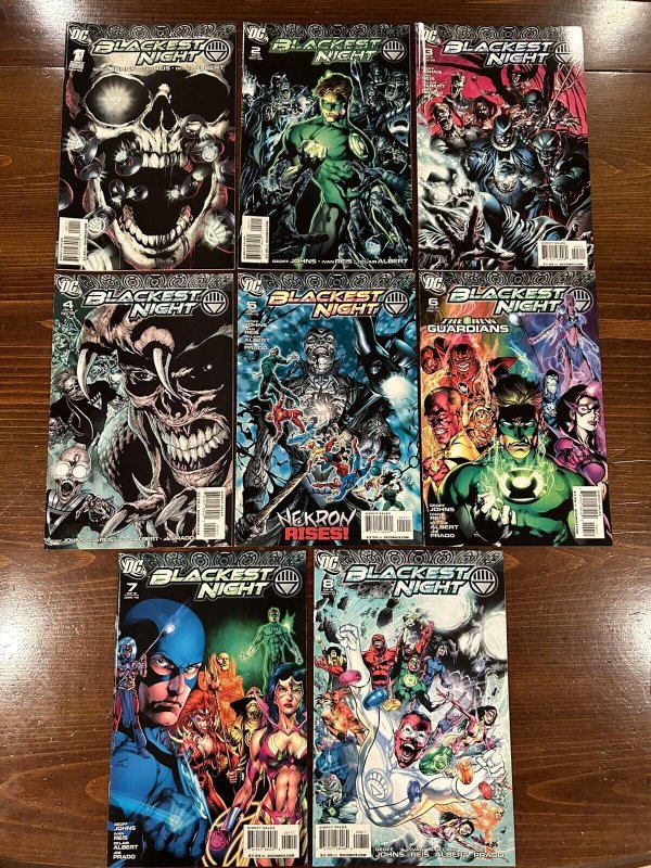 Blackest Night #1-8 Complete Series - Geoff Johns / Ivan Reis 2009 DC Comics