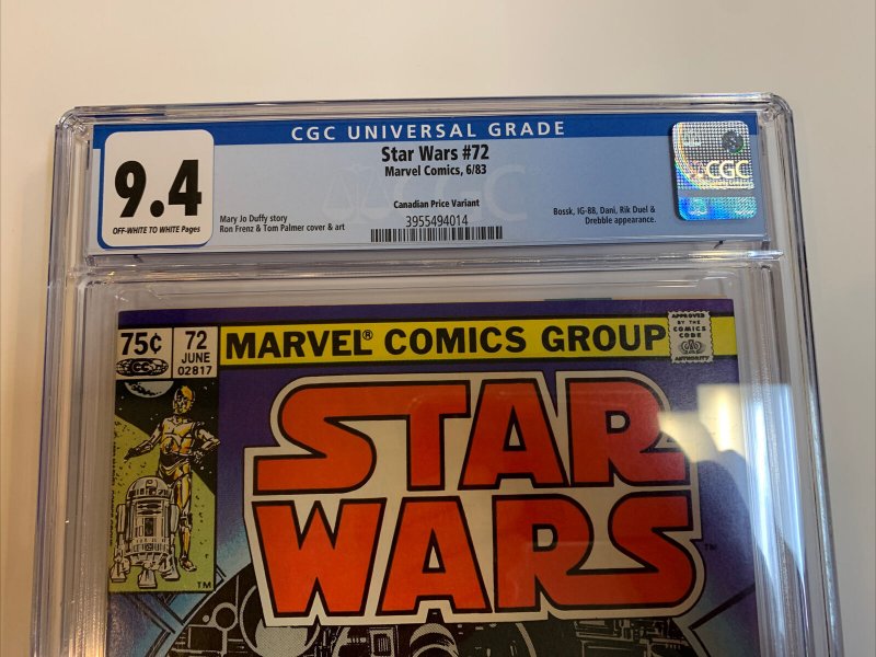 Star Wars (1983) # 72 (CGC 9.4)  CPV Canadian Price Variants