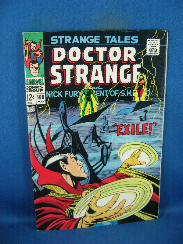 STRANGE TALES 168 F VF DOCTOR STRANGE NICK FURY STERANKO 1968