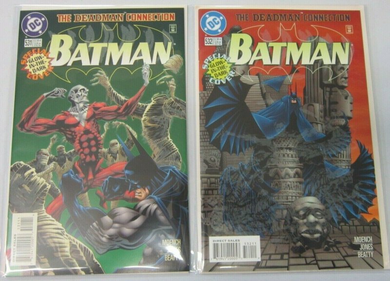 Batman glow in the dark covers #531+532 2 different 9.4 NM (1996)