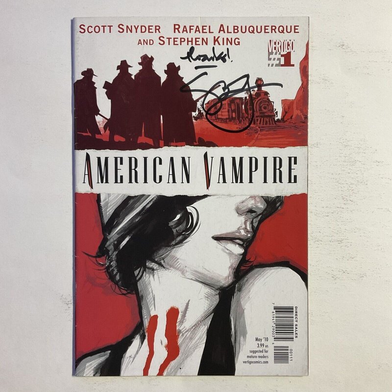 American Vampire 1 2010 Signed by Scott Snyder Image FN fine 6.0