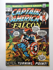 Captain America #159 (1973) FN+ Condition! 1/2 in tear front cover