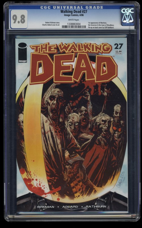 Walking Dead #27 CGC NM/M 9.8 White Pages 1st Governor!