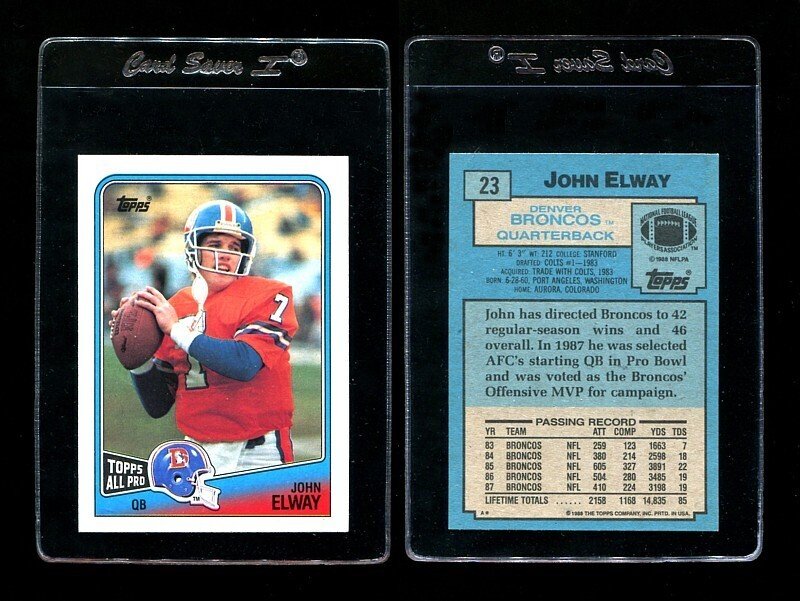 1988 Topps John Elway #23    MINT