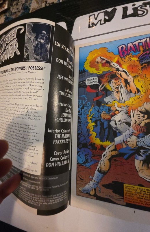Street Fighter #1 (1993)mailbox series take on Street fighter