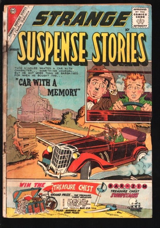 Strange Suspense Stories #52 1960-Charlton-Steve Ditko horror cover-Lower gra...