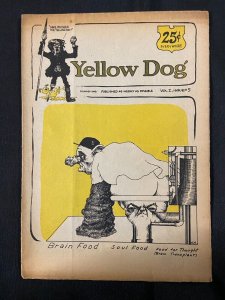 YELLOW DOG 5 VINTAGE UNDERGROUND TABLOID COMICS LOT ROBERT CRUMB 1968 G/VG # 1-5