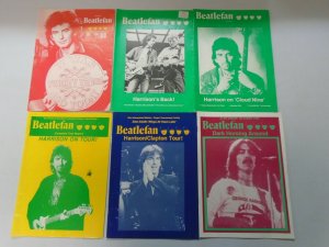 Beatlefan Magazine lot of 12 different George Harrison issues