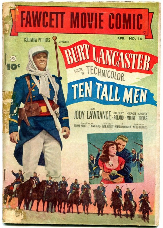 Fawcett Movie Comic #16 1952- Ten Tall Men- Golden Age G/VG