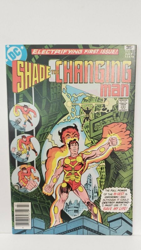 Shade The Changing-Man #1 Premiere Issue Early 35 Cent Issue 1977 DC Comics