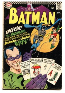Batman #179 Riddler cover-Comic Book DC  - 1966-VG