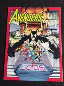 1991 AVENGERS Death Trap The Vault SC FVF 7.0 1st SIGNED by Danny Fingeroth