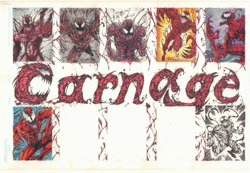 Carnage Jam Piece - 2009 art by Steven Butler, Andy Smith, and Others