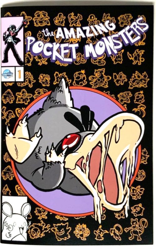 AMAZING POCKET MONSTERS #1 NYCC VENOMIZED PSYDUCK EMBOSSED RAW/METAL COVER SET.