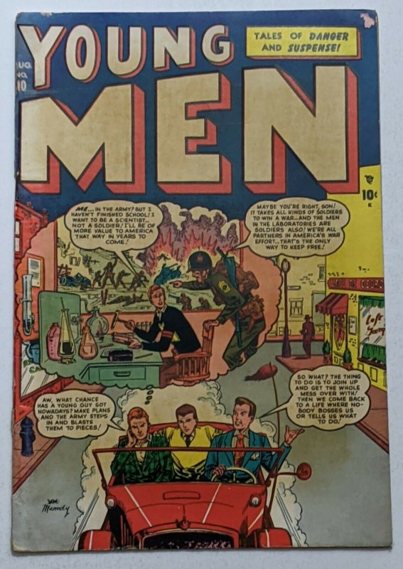 Young Men #10 (Aug 1951, Atlas) G/VG 3.0 Joe Maneely cover