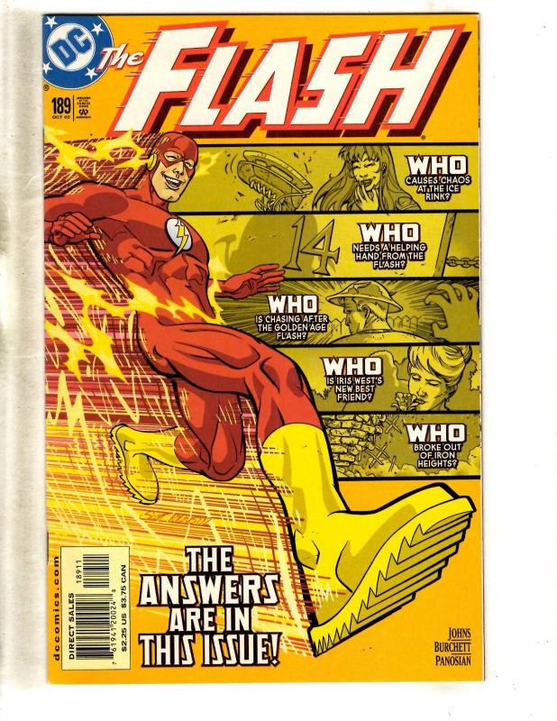 Lot Of 10 Flash DC Comic Books # 181 182 184 185 186 187 188 189 190 191 MF12